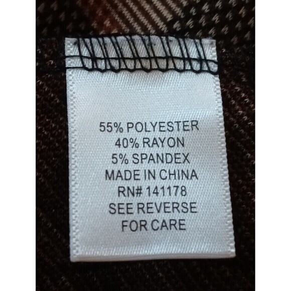 Kirious Los Angeles Women's Autumn Plaid Checkered Skirt with Pockets Size S - Picture 12 of 12